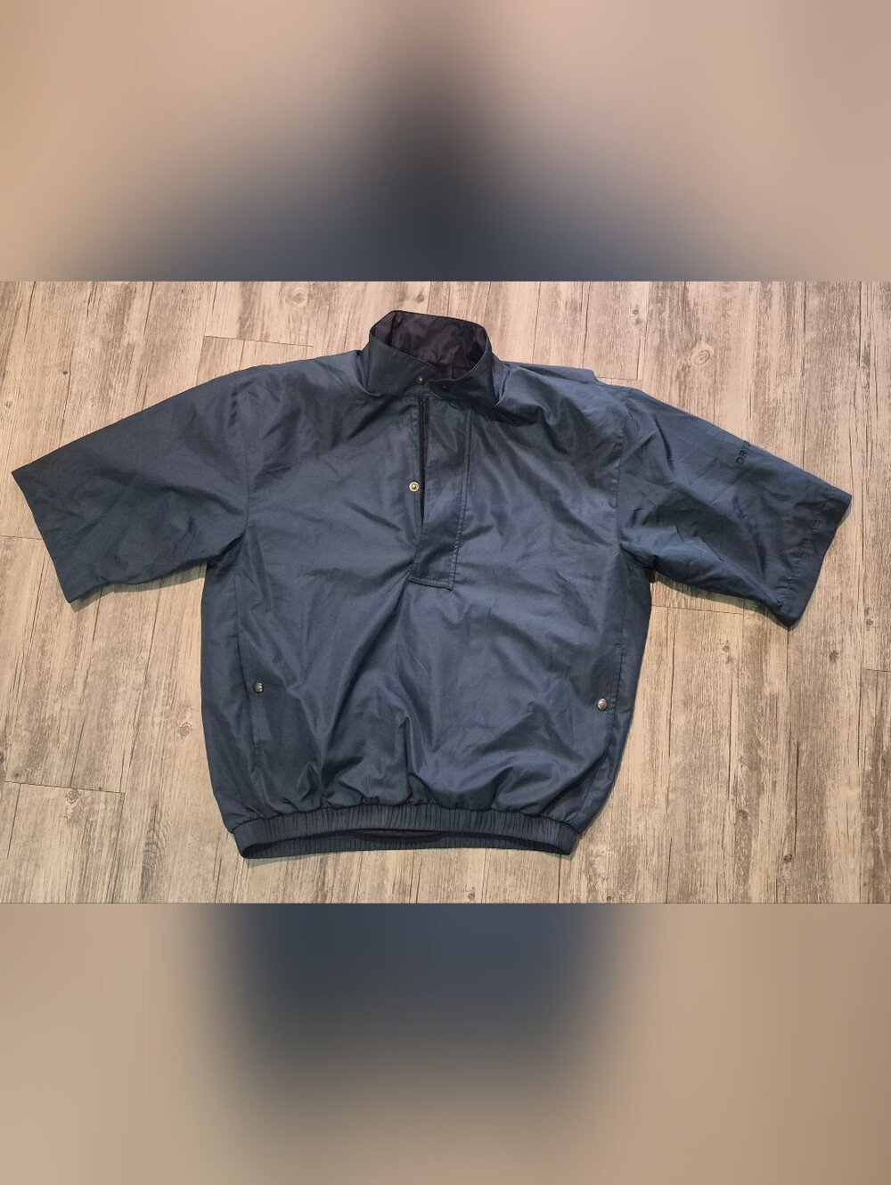 DryJoys by FootJoy 1/2 Zip Pullover windbreaker Golf Rain Jacket Mens Small Blue